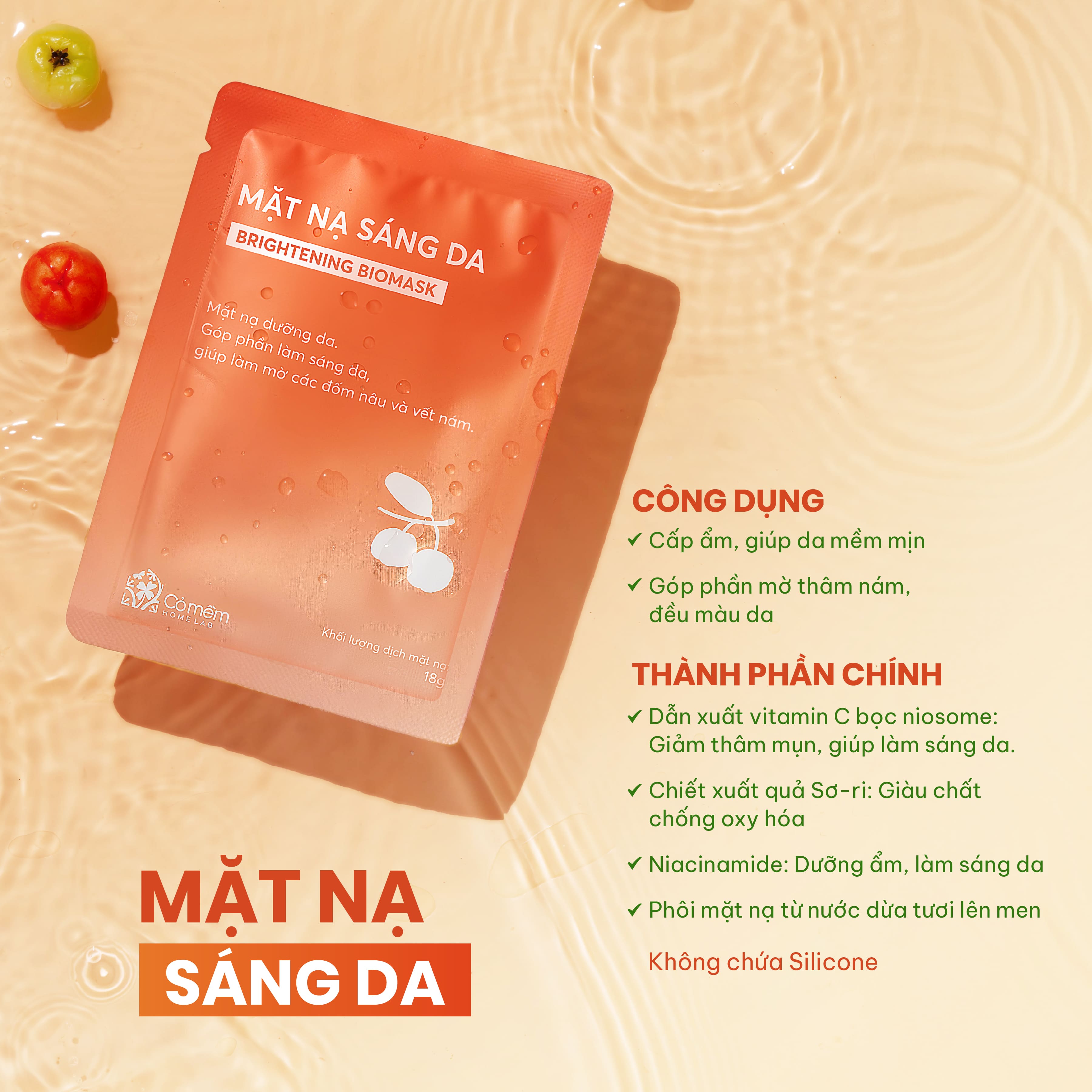mặt nạ vitamin C dưỡng sáng da