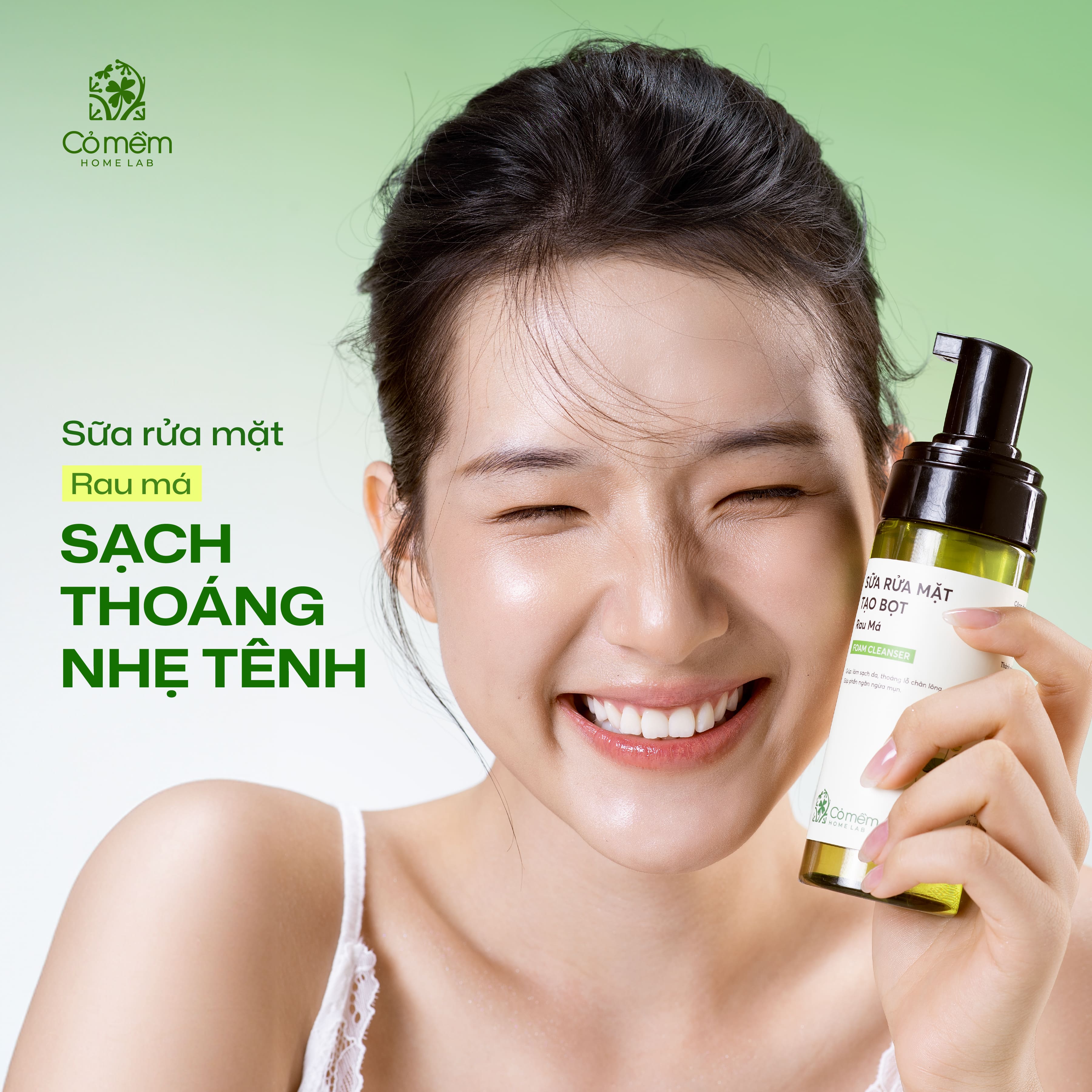 sữa rửa mặt rau m&aacute;