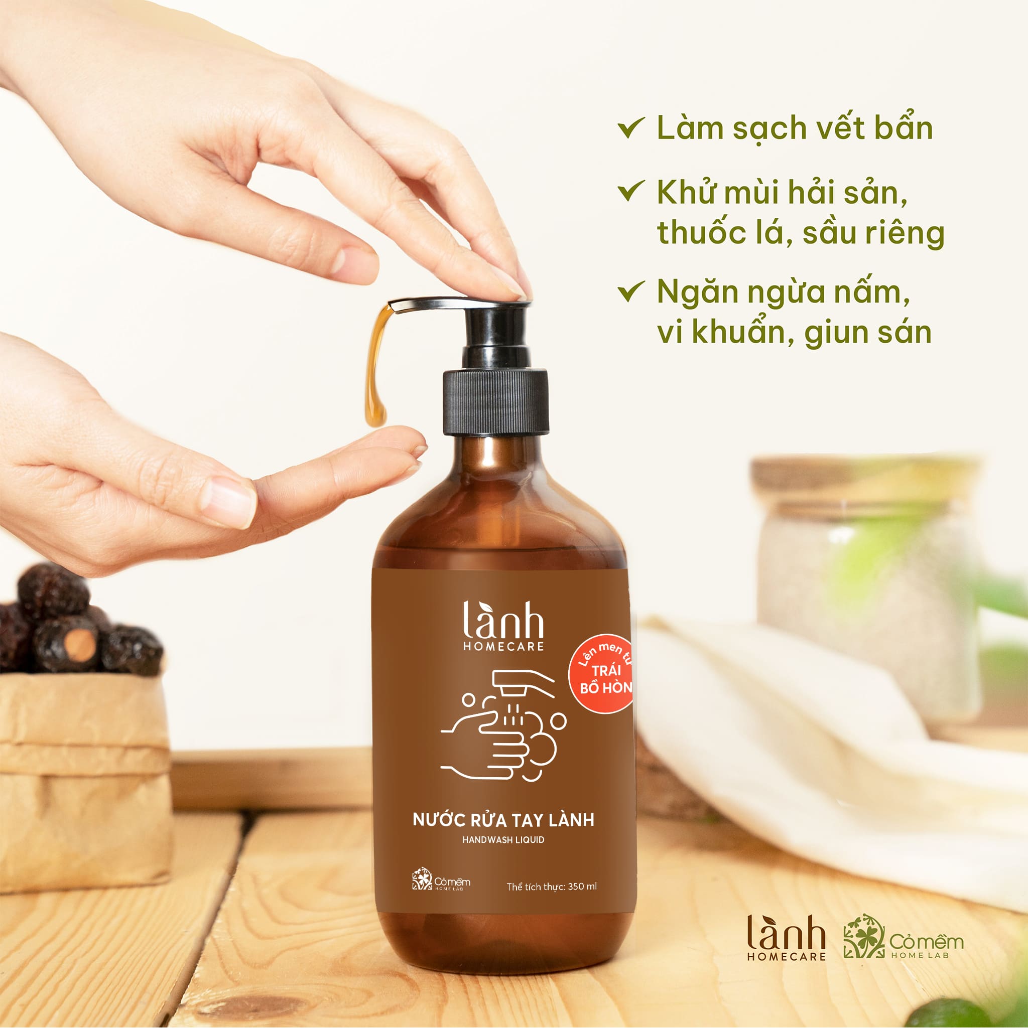Rửa tay Bồ H&ograve;n Men Gạo c&oacute; nhiều c&ocirc;ng dụng vượt trội