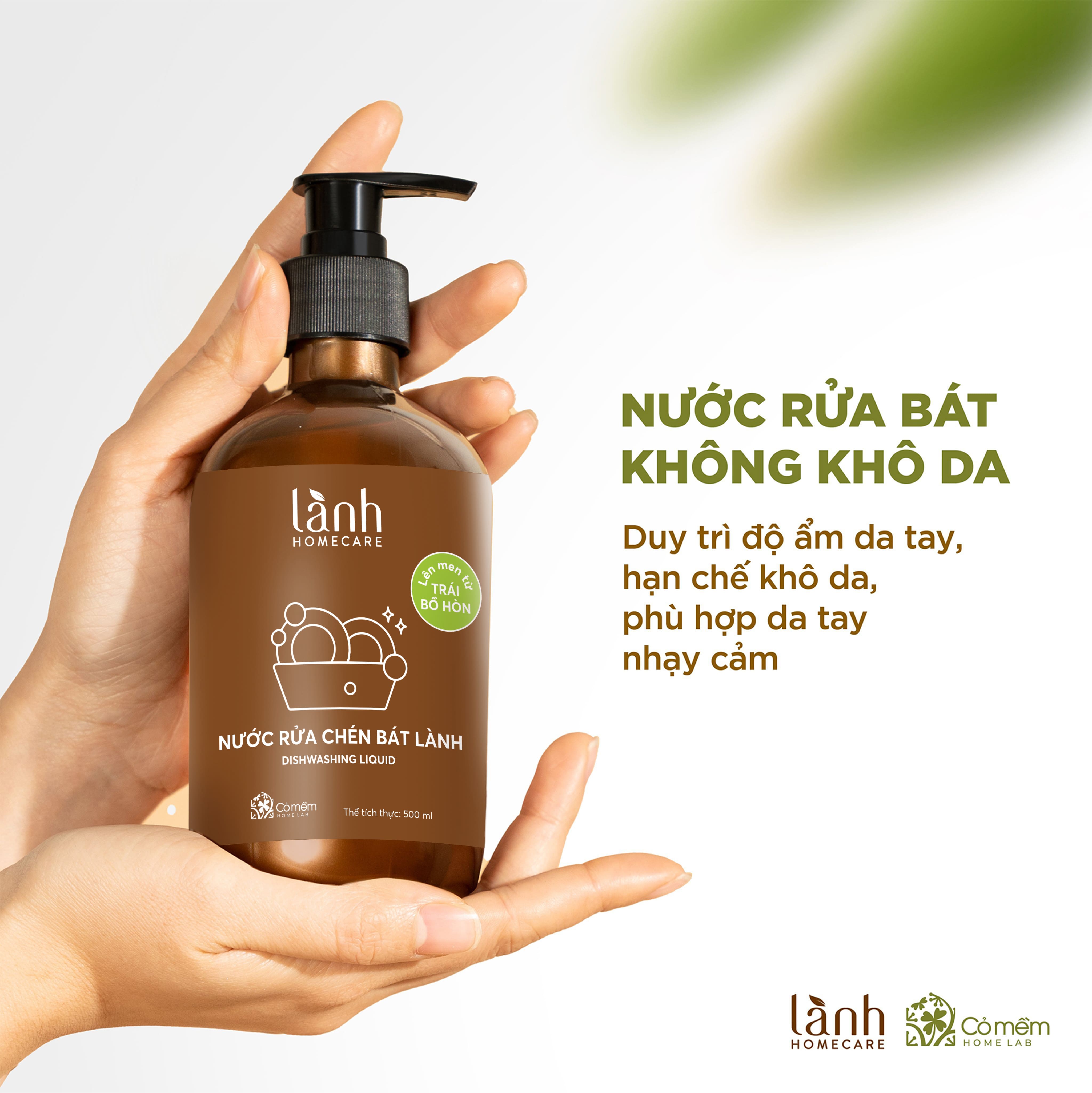 Nước rửa b&aacute;t thi&ecirc;n nhi&ecirc;n Bồ h&ograve;n kh&ocirc;ng g&acirc;y kh&ocirc; da