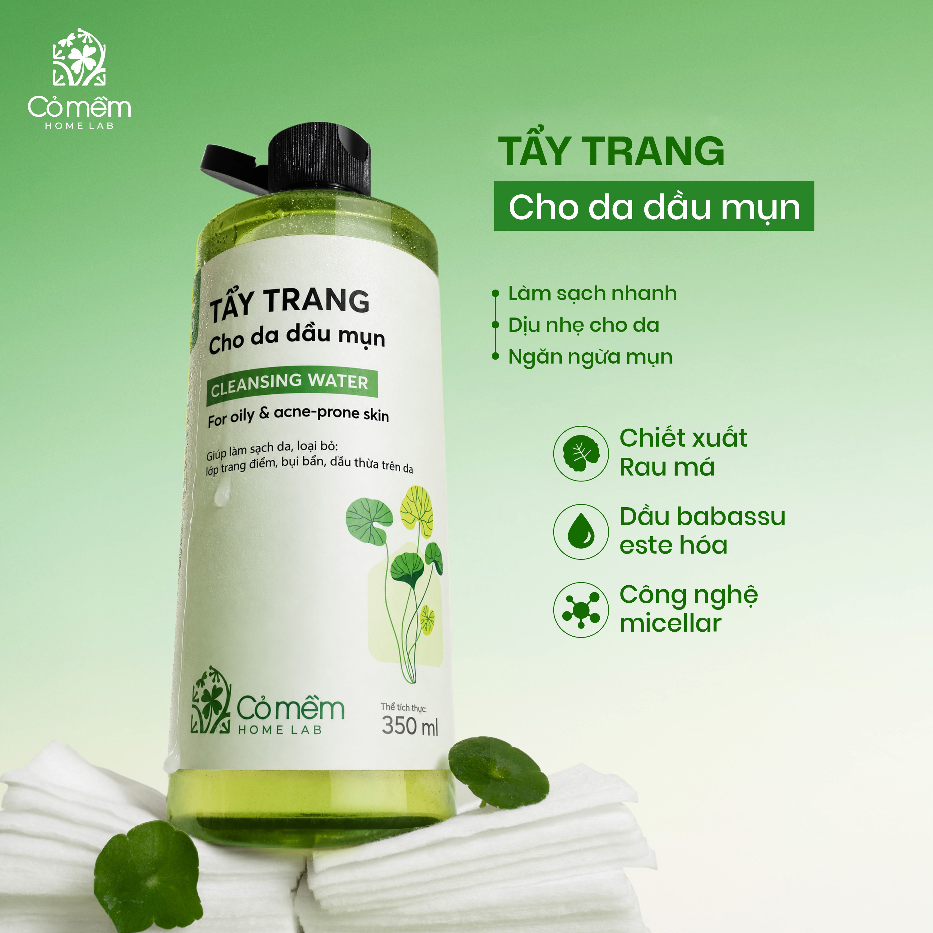 nước tẩy trang rau m&aacute;