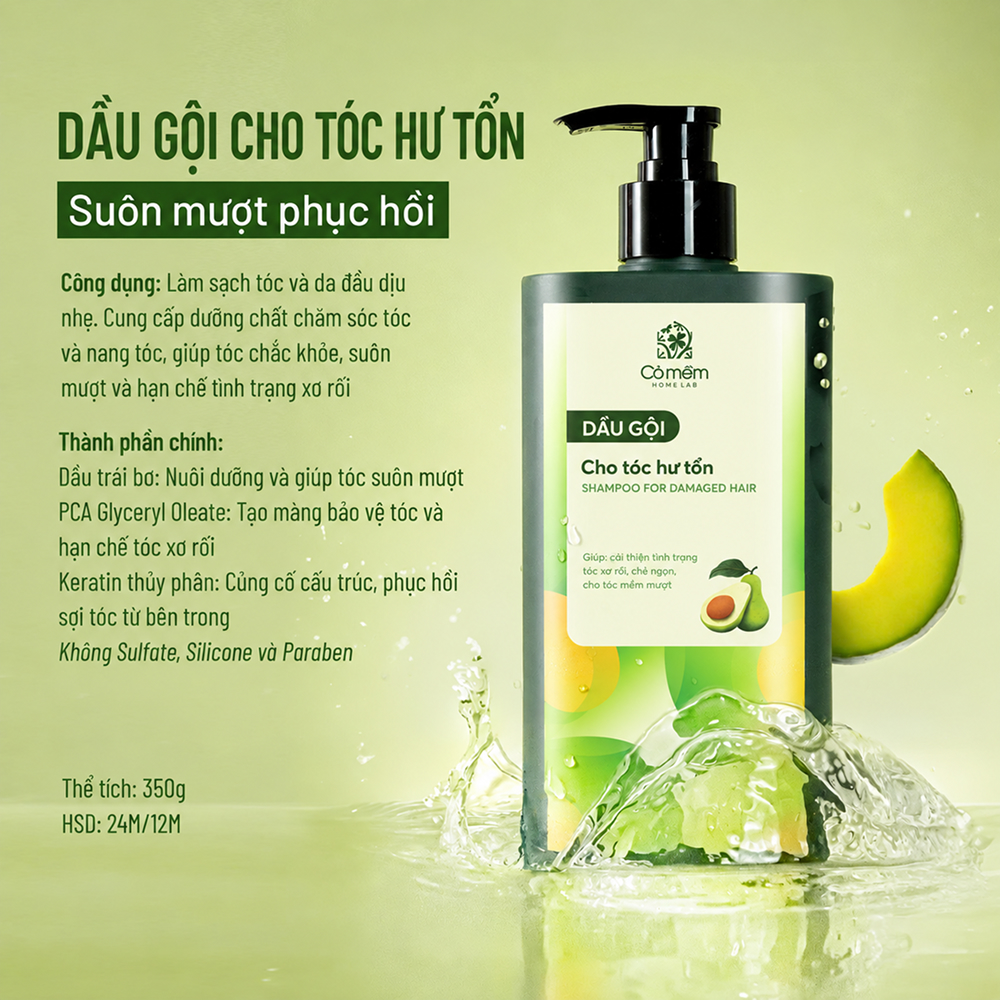 Dầu gội Trái bơ Suôn mượt Phục hồi