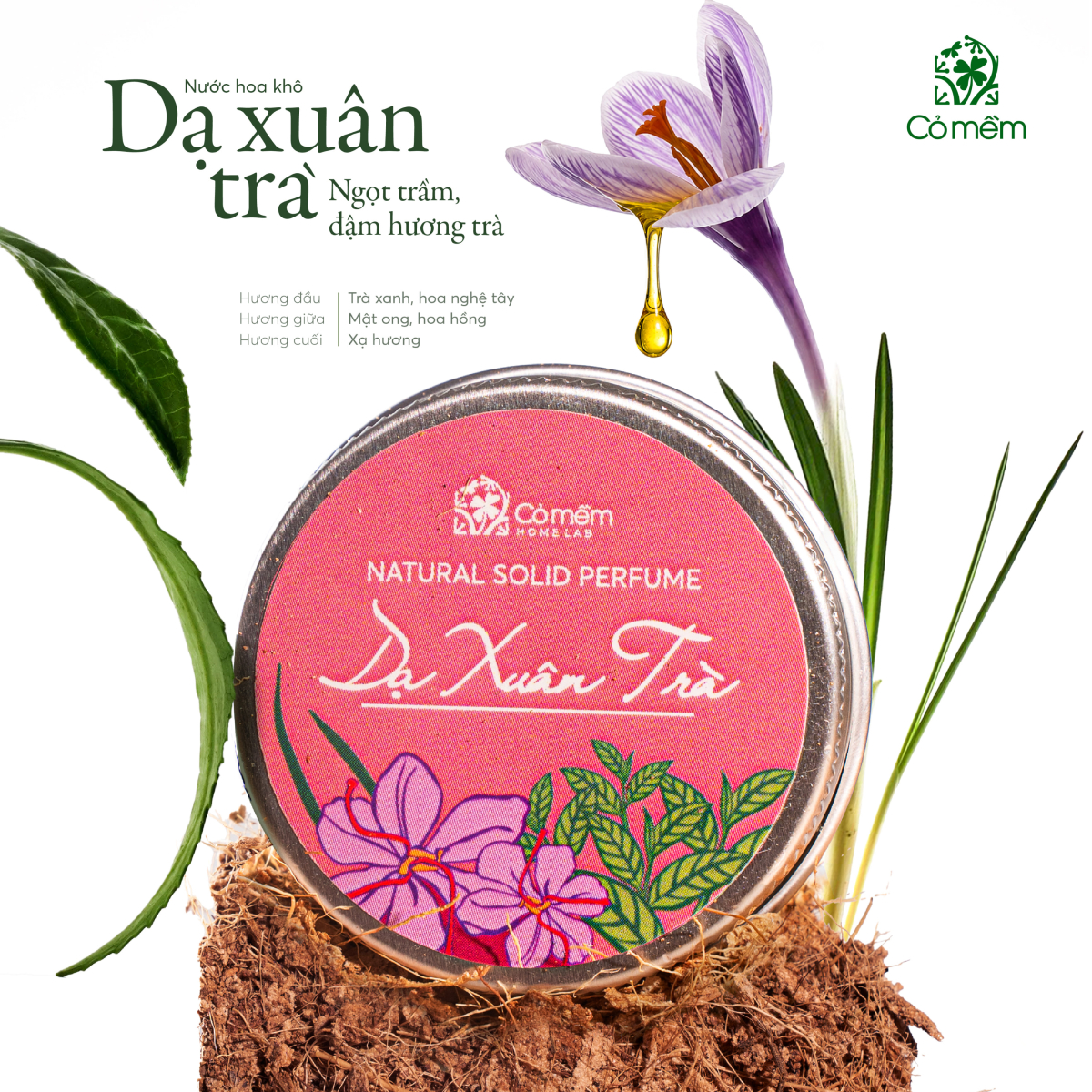 nước hoa kh&ocirc; cỏ mềm