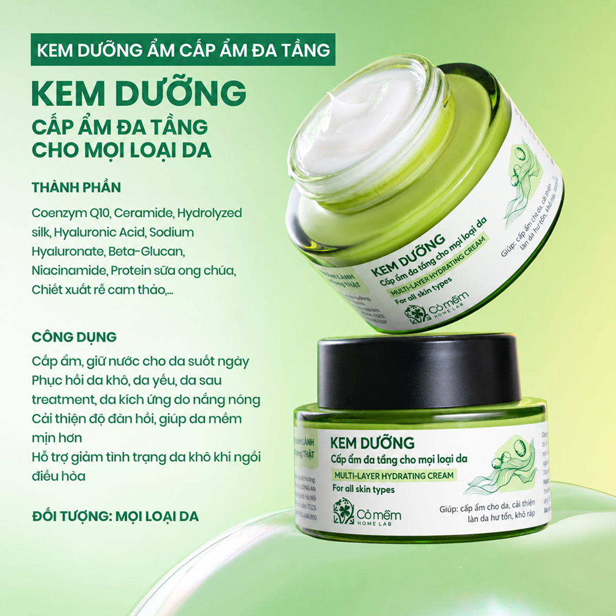kem dưỡng ẩm ngừa l&atilde;o h&oacute;a tơ tằm