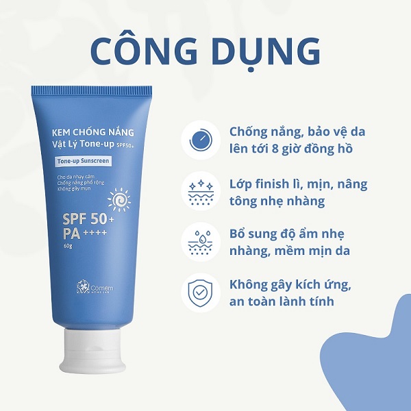 Kem chống nắng Vật Lý bảo vệ da toàn diện