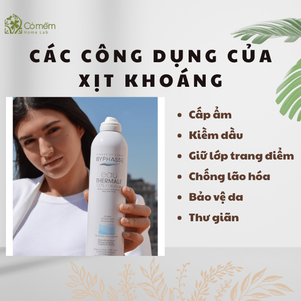 xịt khoáng có tác dụng gì