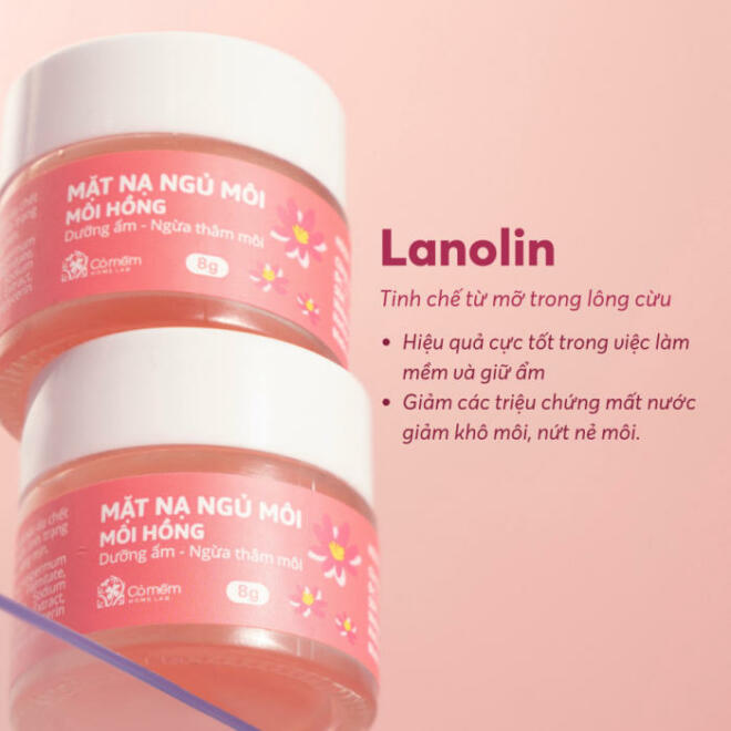 Mặt nạ ngủ Môi Hồng - Chăm sóc đôi môi mềm mại, căng bóng, mịn màng