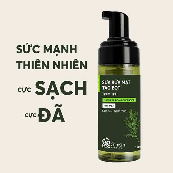 Sữa rửa mặt Tràm Trà tạo bọt For Men trị mụn vượt trội