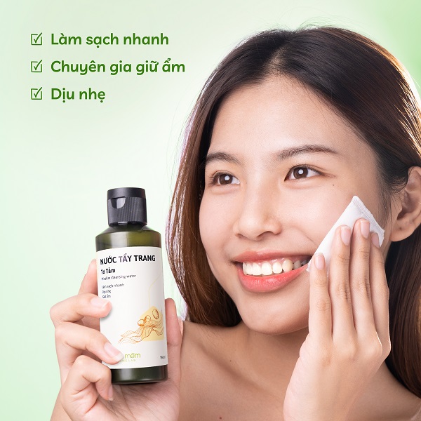 Tẩy trang Tơ Tằm Cỏ Mềm
