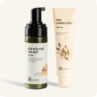 Combo Kem chống nắng Hây Hây + Sữa rửa mặt tạo bọt Tơ Tằm Combo Kem chống nắng Hây Hây + Sữa rửa mặt tạo bọt Tơ Tằm