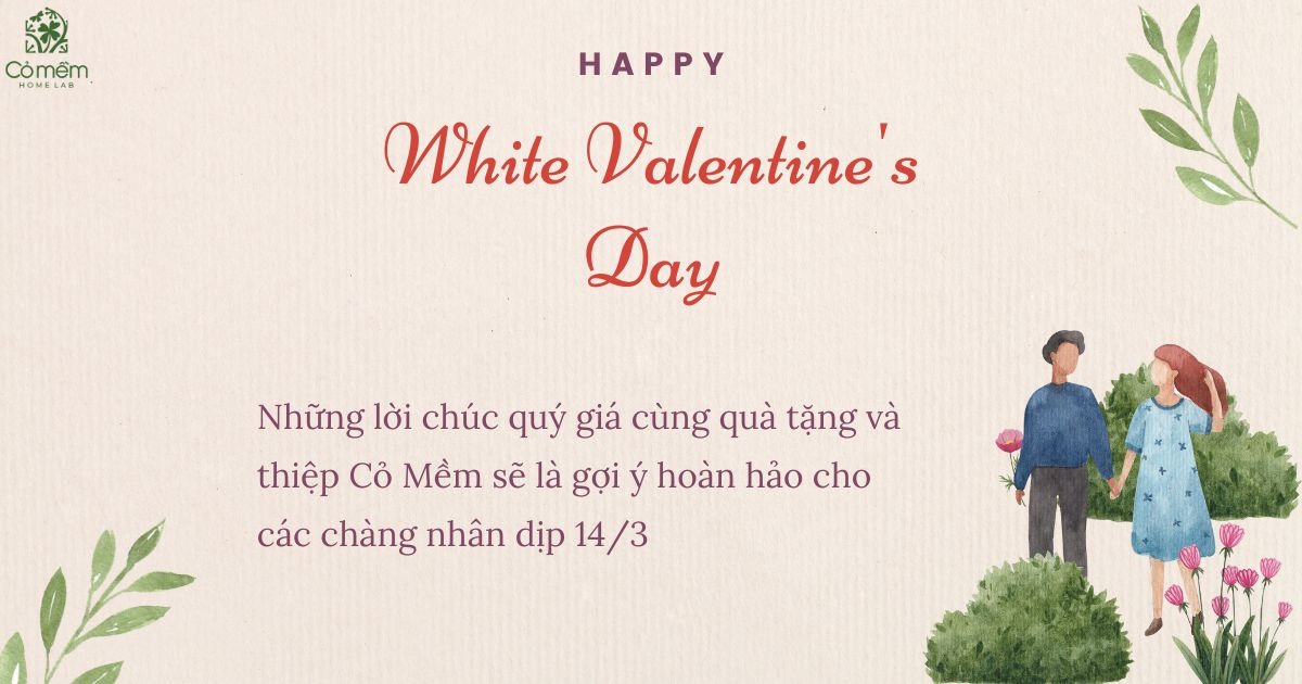 lời chúc valentine trắng