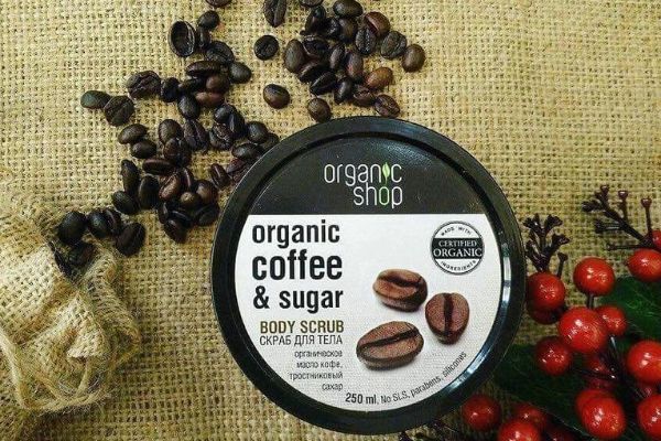 sản phẩm tẩy tế bào chết body organic shop coffee sugar