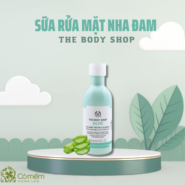 Sữa rửa mặt The Body Shop dòng Aloe Calming Cream