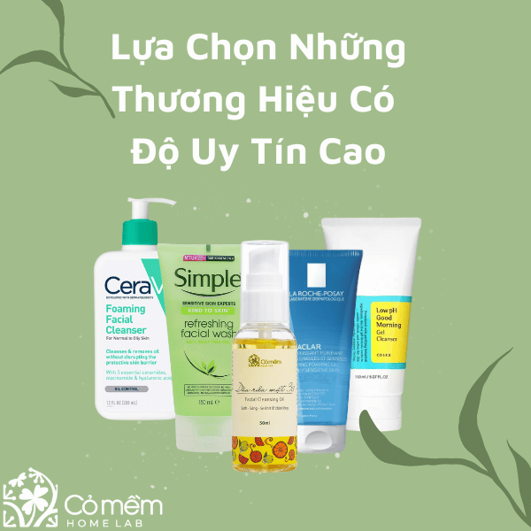 các dòng sữa rửa mặt tạo bọt