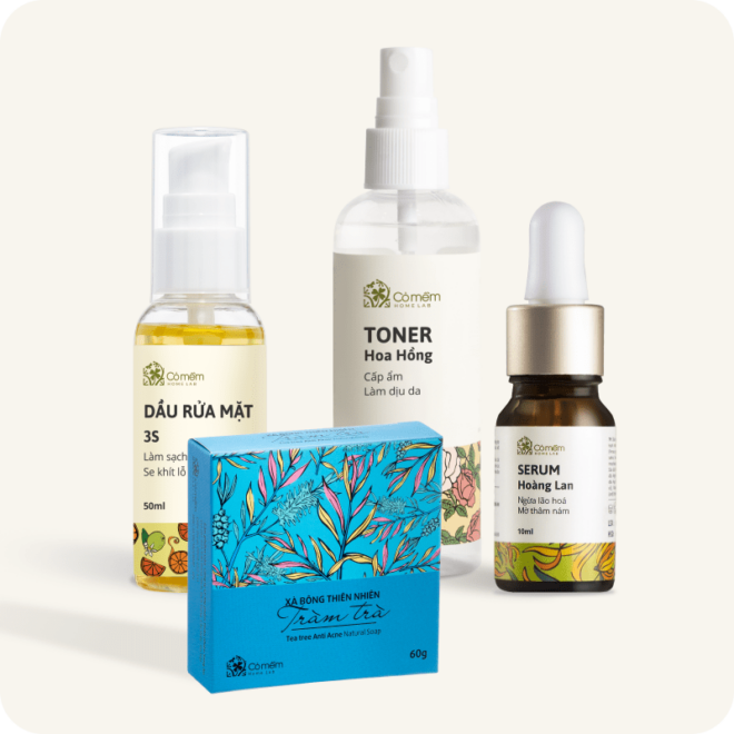 Combo Firstdate Tràm trà - Chăm sóc da mụn bọc, mụn viêm