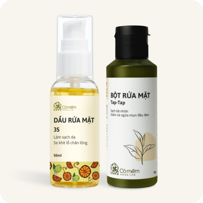 Combo Rửa mặt sạch sâu - Double Cleansing từ thiên nhiên