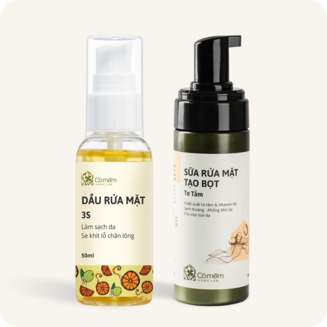 Combo Rửa mặt sạch sâu - Double Cleansing từ thiên nhiên