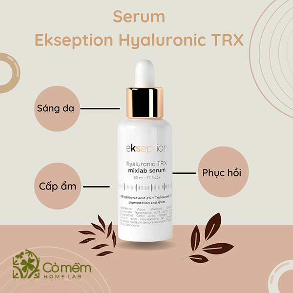 Ekseption Hyaluronic TRX - loại serum dưỡng trắng phục hồi da mờ nám hiệu quả