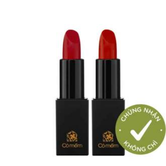 Combo 2 Son Lụa mini Cỏ Mềm Combo 2 Son Lụa mini Cỏ Mềm