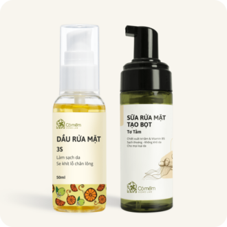 Combo Rửa mặt sạch sâu - Double Cleansing từ thiên nhiên - Combo Tơ Tằm Combo Rửa mặt sạch sâu - Double Cleansing từ thiên nhiên - Combo Tơ Tằm