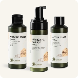 Combo Làm sạch Sâu Tơ Tằm cho da thường đến khô Combo Làm sạch Sâu Tơ Tằm cho da thường đến khô