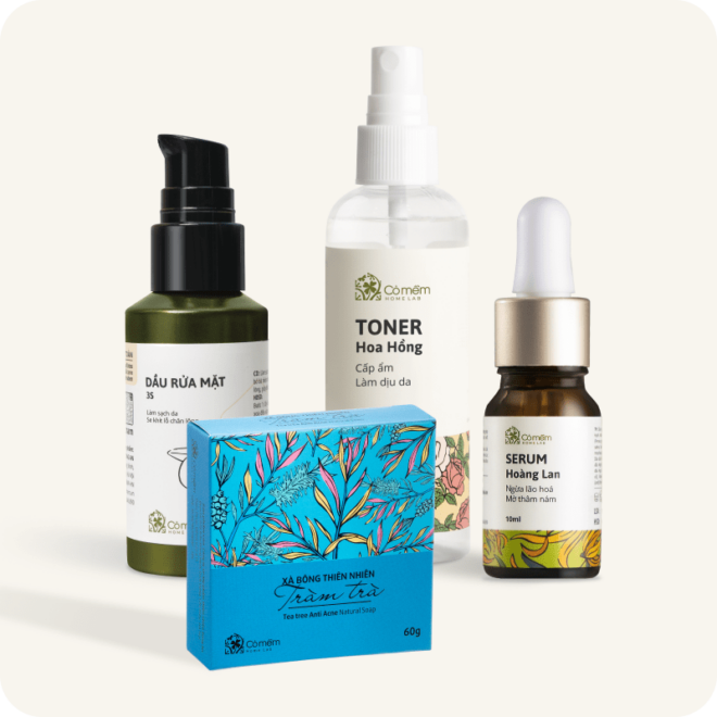 Combo Firstdate Tràm trà - Chăm sóc da mụn bọc, mụn viêm