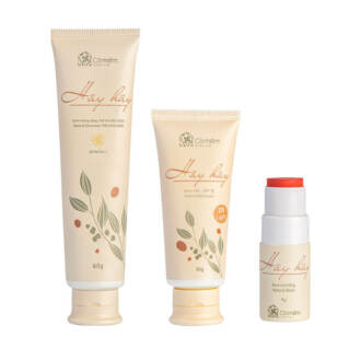 Combo Trang điểm 3 bước (Kem chống nắng + Kem nền + Kem má) Combo Trang điểm 3 bước (Kem chống nắng + Kem nền + Kem má)