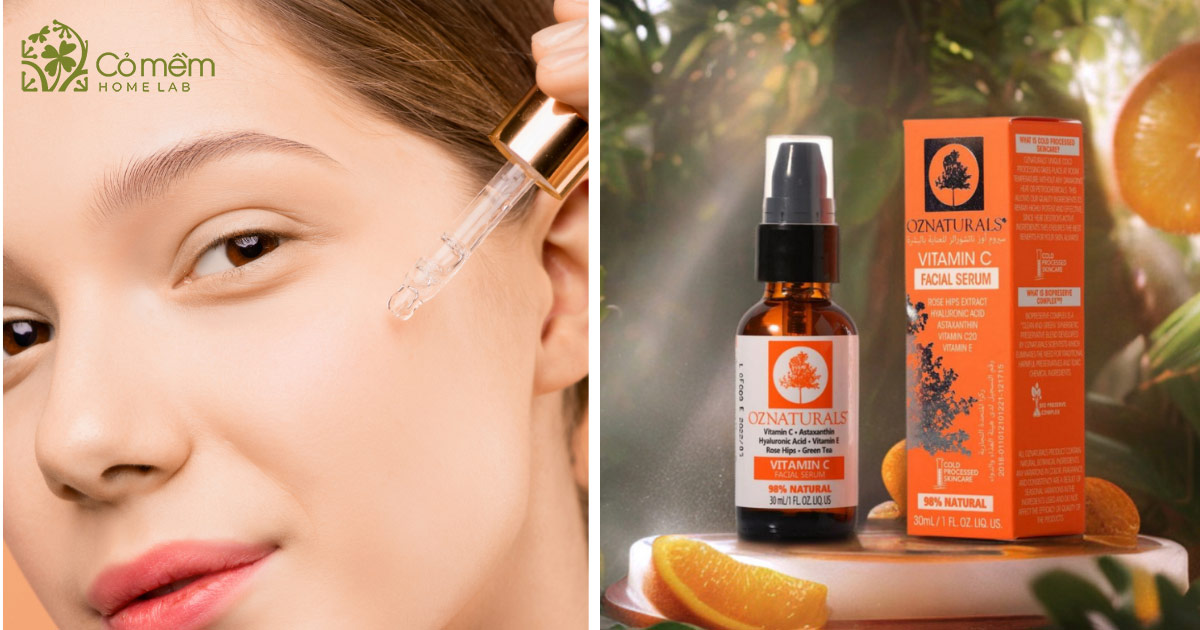 serum vitamin c dành cho da dầu và mụn