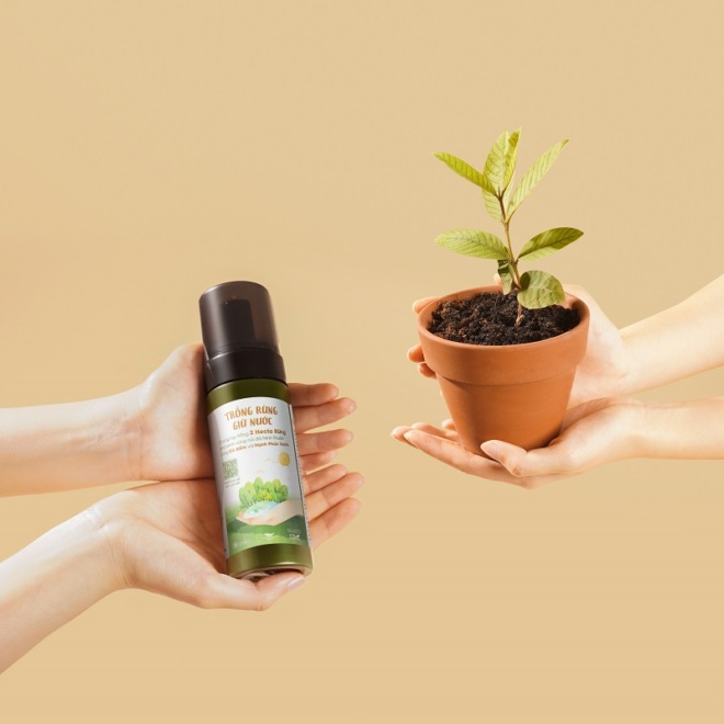 Set quà trồng rừng Cỏ Mềm hợp tác cùng Hạnh Phúc Xanh