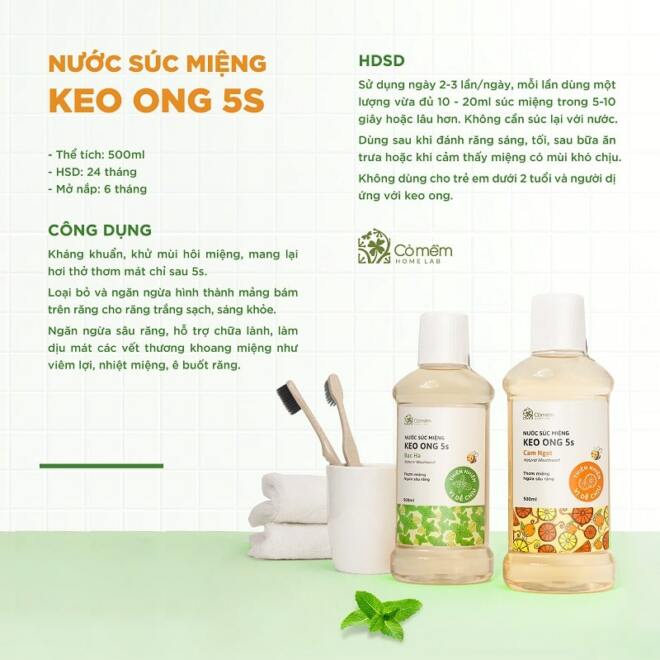 Nước súc miệng Keo Ong 5s